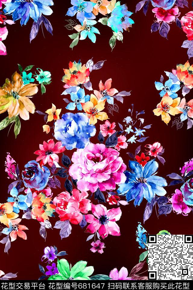 时尚女装数码印花华亿平台下载（图片编号: 681647） - 瓦栏（Walan）