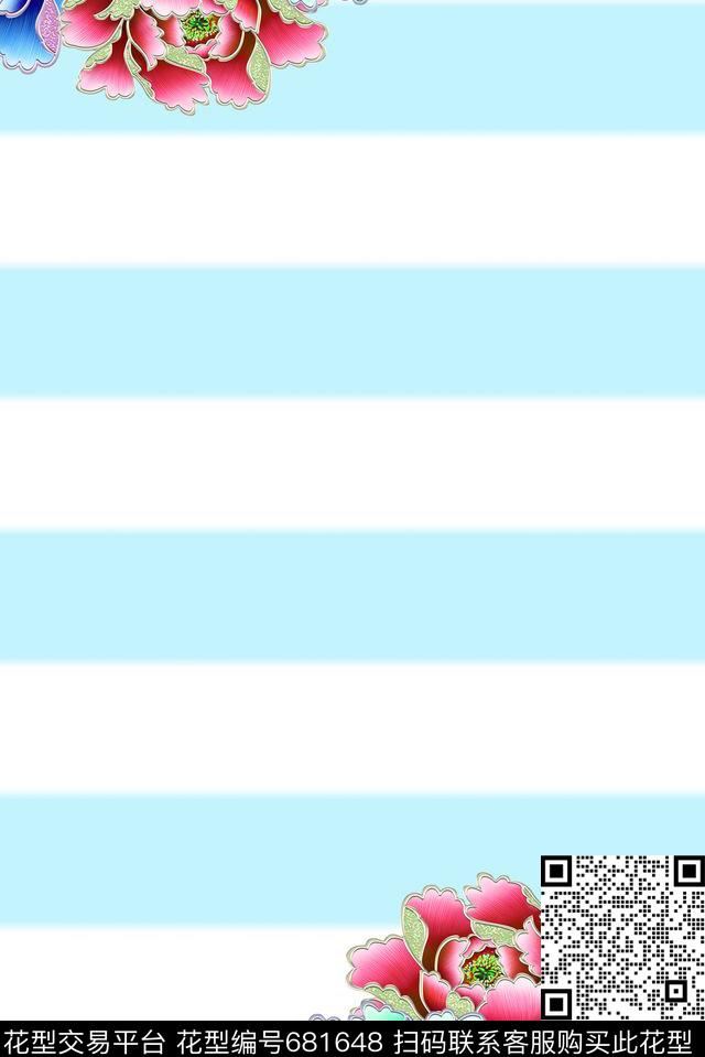 花朵数码印花华亿平台下载（图片编号: 681648） - 瓦栏（Walan）