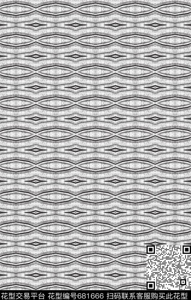 条纹图案条纹混搭波浪条纹数码印花华亿平台下载（图片编号: 681666） - 瓦栏（Walan）