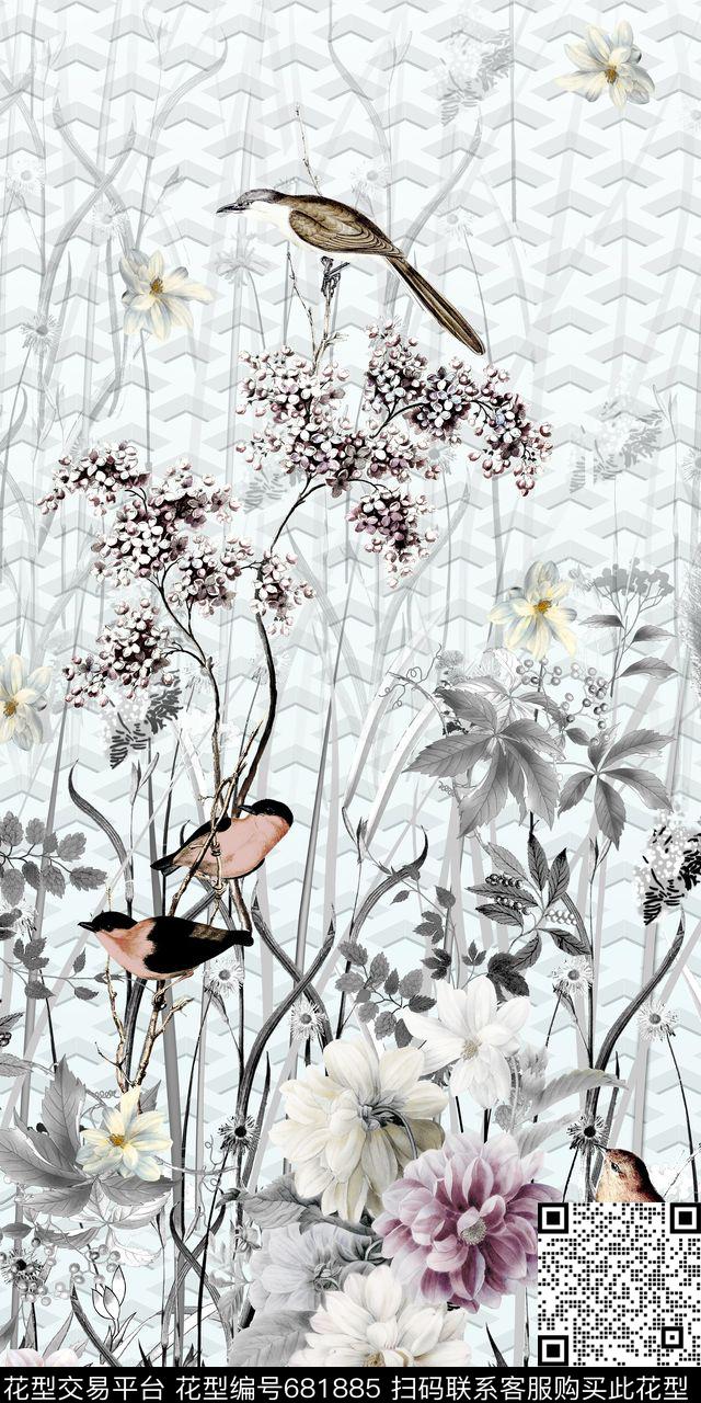 轻松写意自由数码印花华亿平台下载（图片编号: 681885） - 瓦栏（Walan）