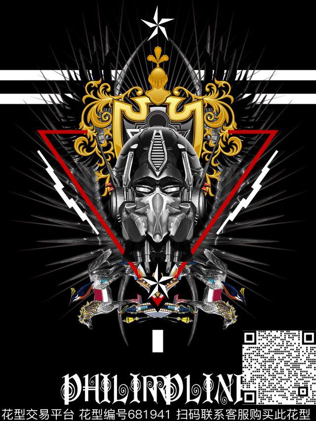 宫廷抽象欧美数码印花华亿平台下载（图片编号: 681941） - 瓦栏（Walan）