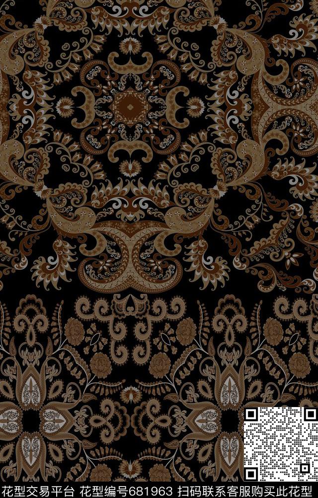 佩斯利腰果花卫衣夹克华亿平台雕印华亿平台传统印花华亿平台下载（图片编号: 681963） - 瓦栏（Walan）