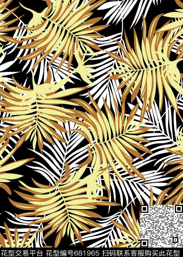 条条渐变花数码印花华亿平台下载（图片编号: 681965） - 瓦栏（Walan）