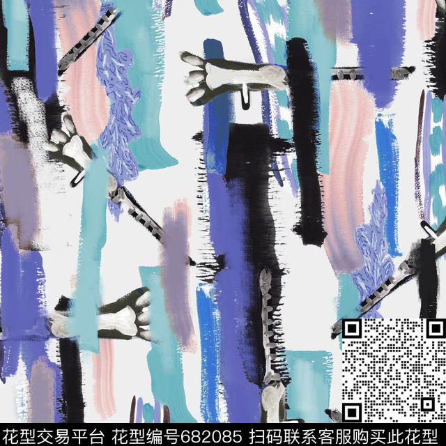 抽象中性数码印花华亿平台下载（图片编号: 682085） - 瓦栏（Walan）