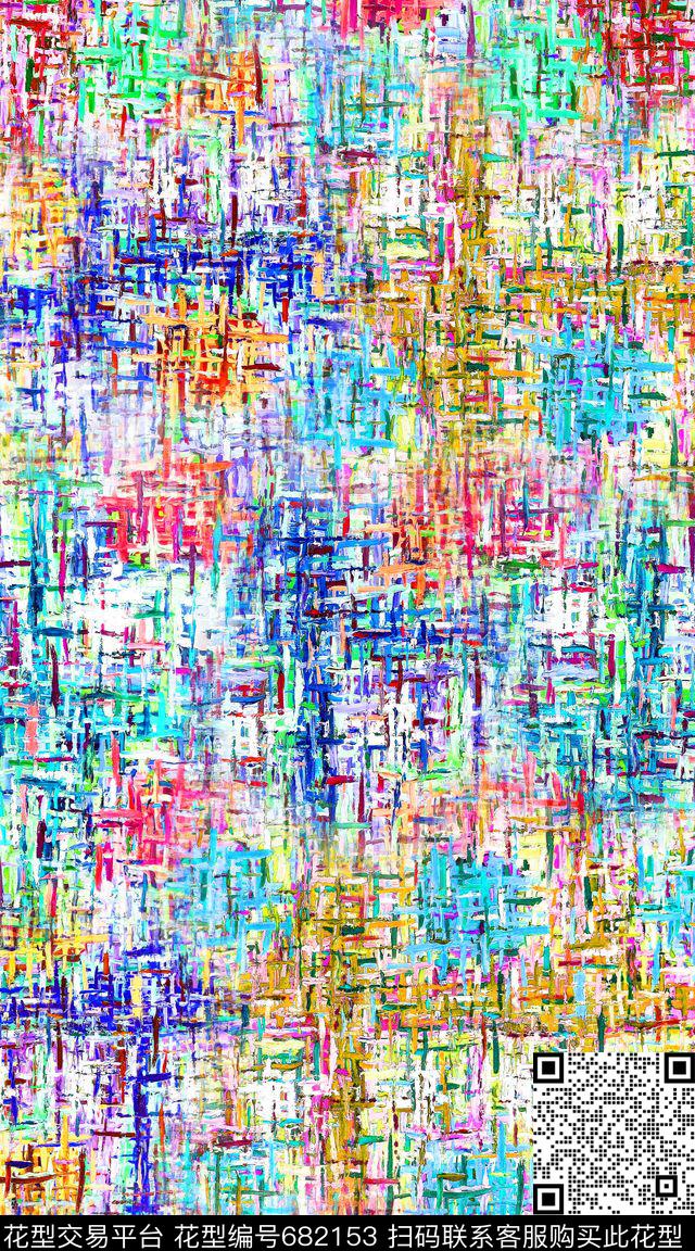 创意油墨纹理数码印花华亿平台下载（图片编号: 682153） - 瓦栏（Walan）
