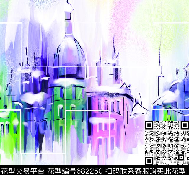 建筑、城堡数码印花华亿平台下载（图片编号: 682250） - 瓦栏（Walan）