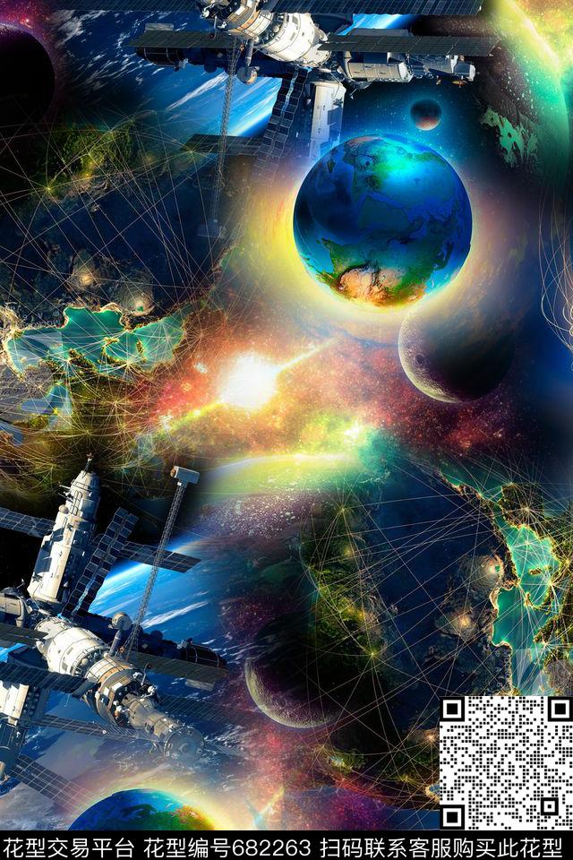 科技炫彩电子数码印花华亿平台下载（图片编号: 682263） - 瓦栏（Walan）