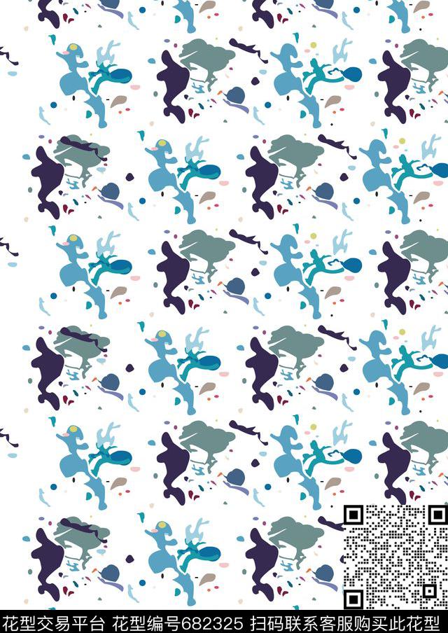 泼墨纹理大理石数码印花华亿平台下载（图片编号: 682325） - 瓦栏（Walan）