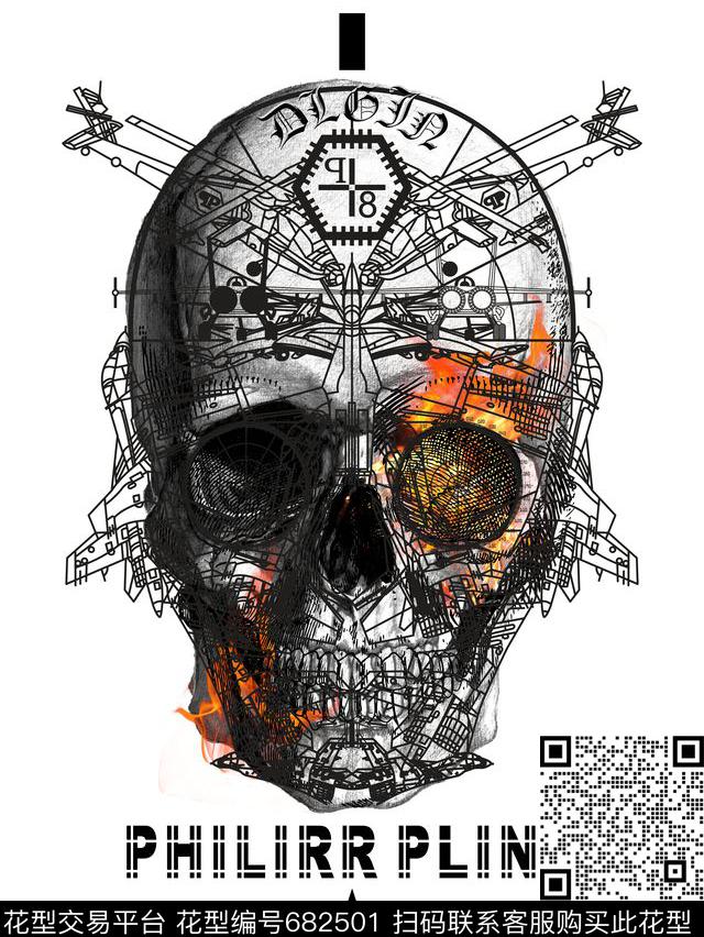 线条PP几何数码印花华亿平台下载（图片编号: 682501） - 瓦栏（Walan）