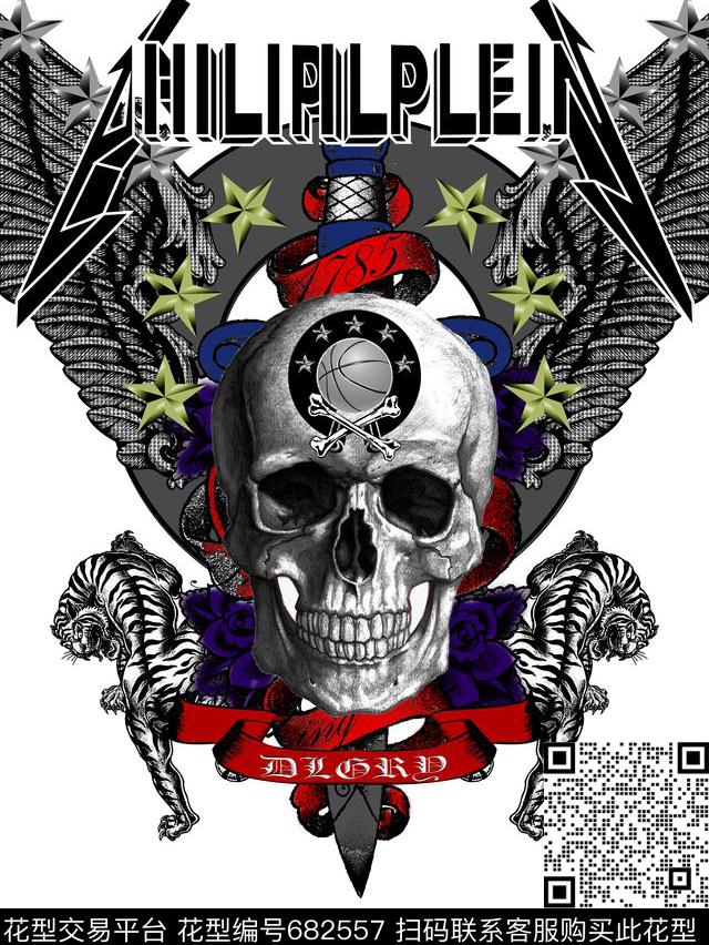 潮牌PP几何数码印花华亿平台下载（图片编号: 682557） - 瓦栏（Walan）