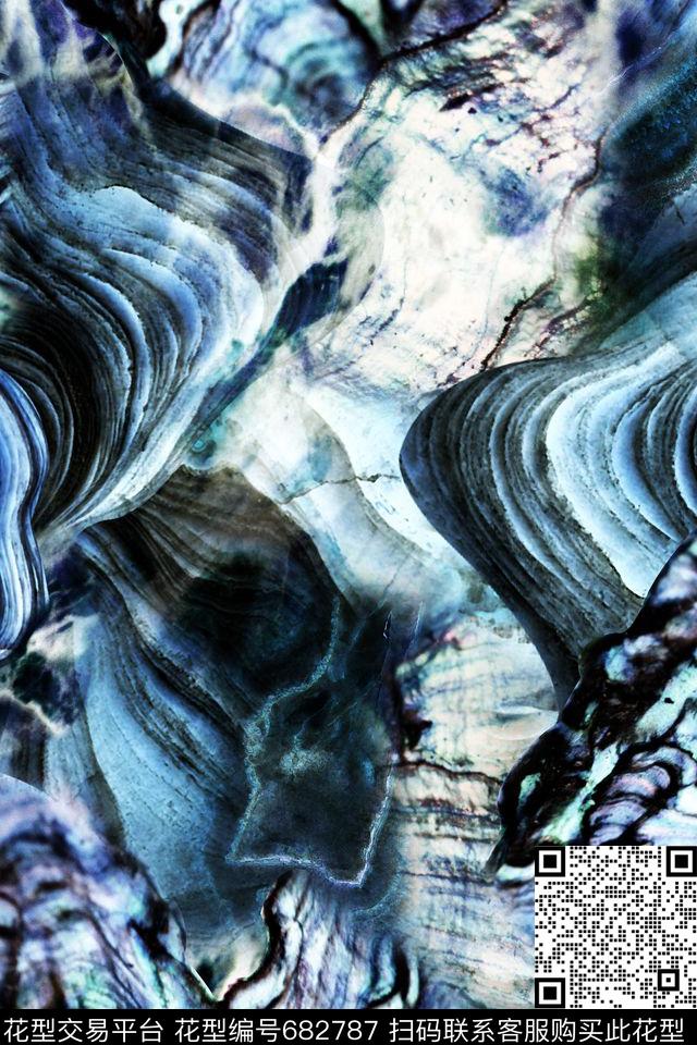 大理石肌理数码印花华亿平台下载（图片编号: 682787） - 瓦栏（Walan）