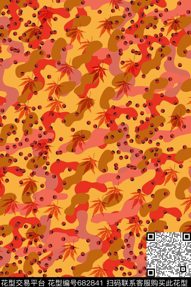 植物动物迷彩迷彩传统印花华亿平台下载（图片编号: 682841） - 瓦栏（Walan）