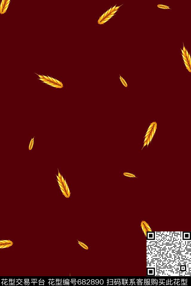 麦穗男装女装数码印花华亿平台下载（图片编号: 682890） - 瓦栏（Walan）