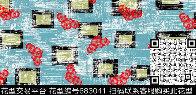 花卉新奇大牌风传统印花华亿平台下载（图片编号: 683041） - 瓦栏（Walan）