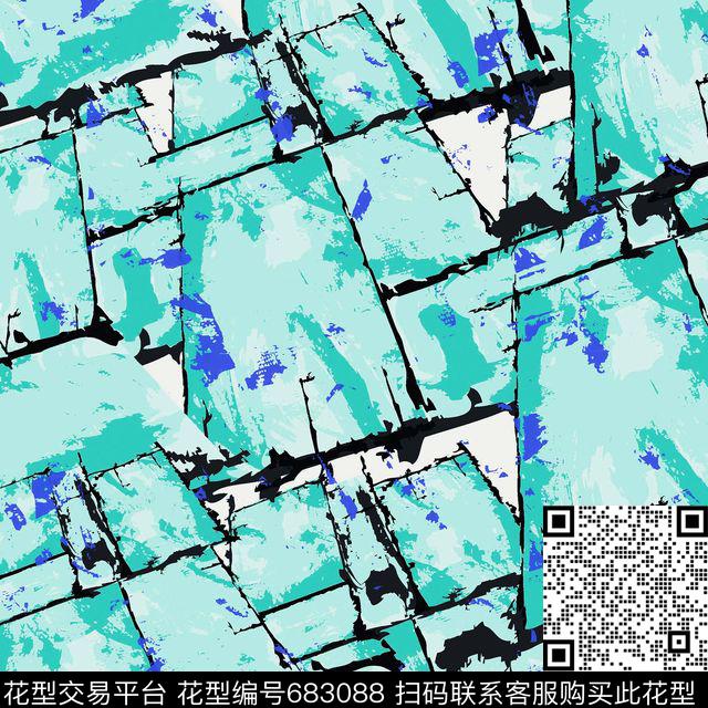 时尚底纹多彩数码印花华亿平台下载（图片编号: 683088） - 瓦栏（Walan）