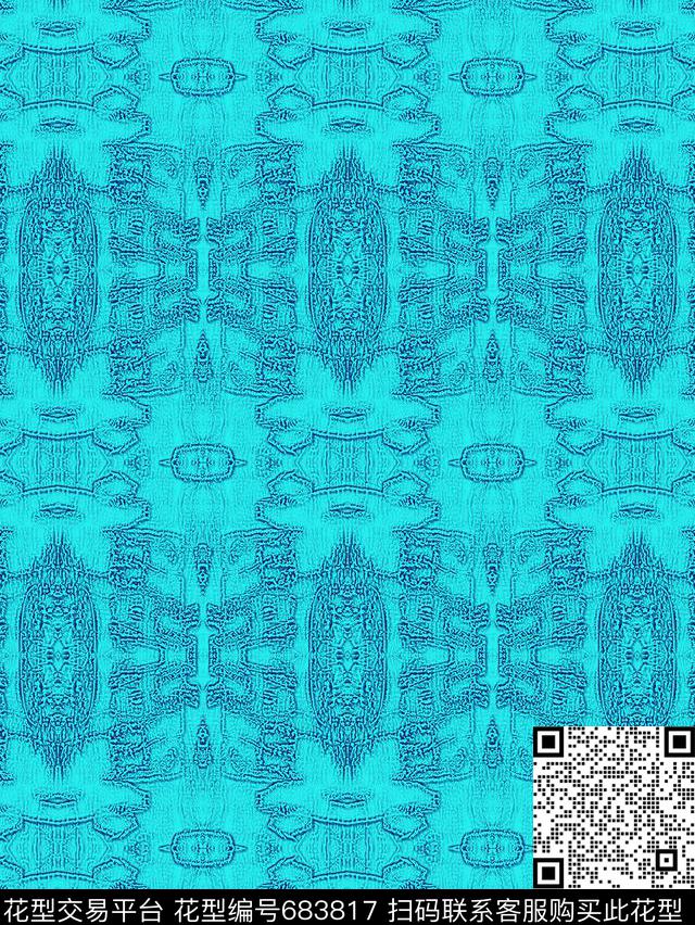 几何炫彩条纹混搭抽象图案数码印花华亿平台下载（图片编号: 683817） - 瓦栏（Walan）