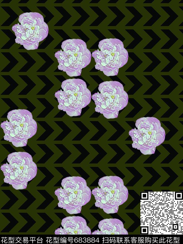 不规则几何菱形传统印花华亿平台下载（图片编号: 683884） - 瓦栏（Walan）