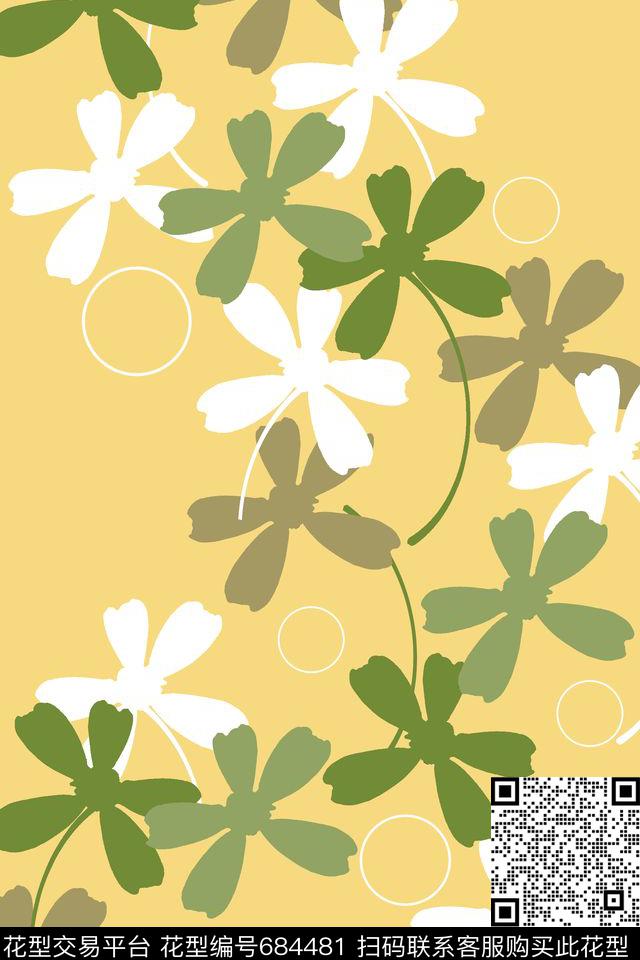 时尚花纹休闲田园风墙纸传统印花华亿平台下载（图片编号: 684481） - 瓦栏（Walan）