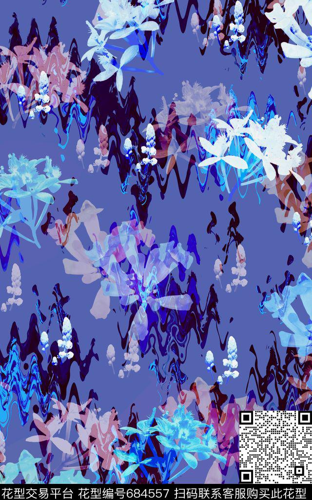 时尚花纹墙纸休闲田园风数码印花华亿平台下载（图片编号: 684557） - 瓦栏（Walan）