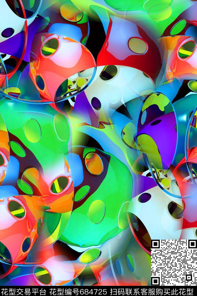 空间感艺术空间抽象艺术数码印花华亿平台下载（图片编号: 684725） - 瓦栏（Walan）
