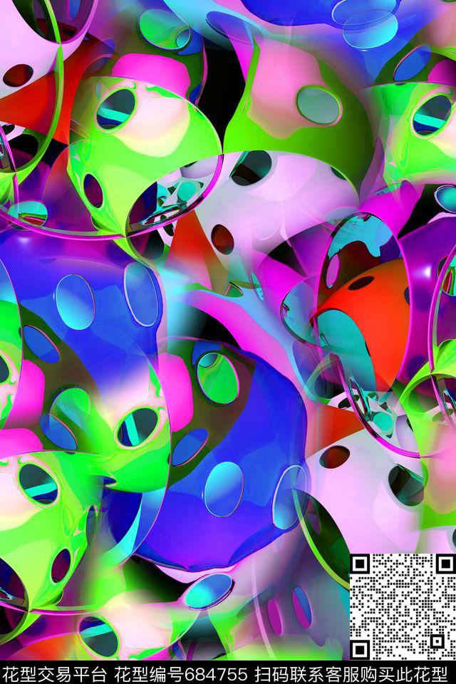 空间感艺术空间抽象艺术数码印花华亿平台下载（图片编号: 684755） - 瓦栏（Walan）