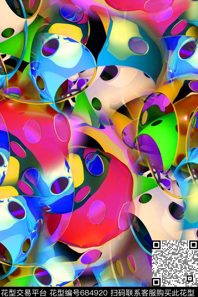 空间感艺术空间抽象艺术数码印花华亿平台下载（图片编号: 684920） - 瓦栏（Walan）