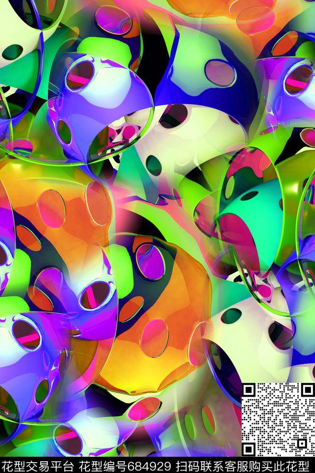 空间感艺术空间抽象艺术数码印花华亿平台下载（图片编号: 684929） - 瓦栏（Walan）