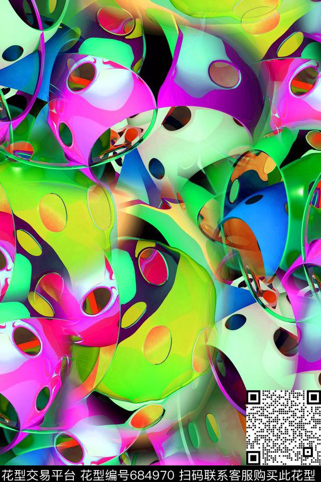 空间感艺术空间抽象艺术数码印花华亿平台下载（图片编号: 684970） - 瓦栏（Walan）