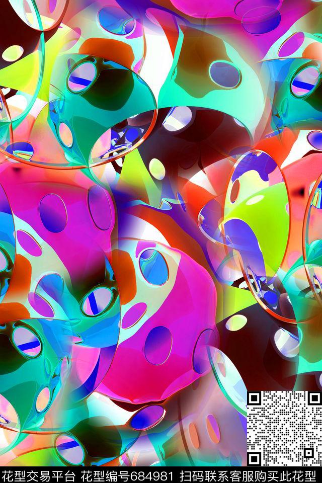 空间感艺术空间抽象艺术数码印花华亿平台下载（图片编号: 684981） - 瓦栏（Walan）
