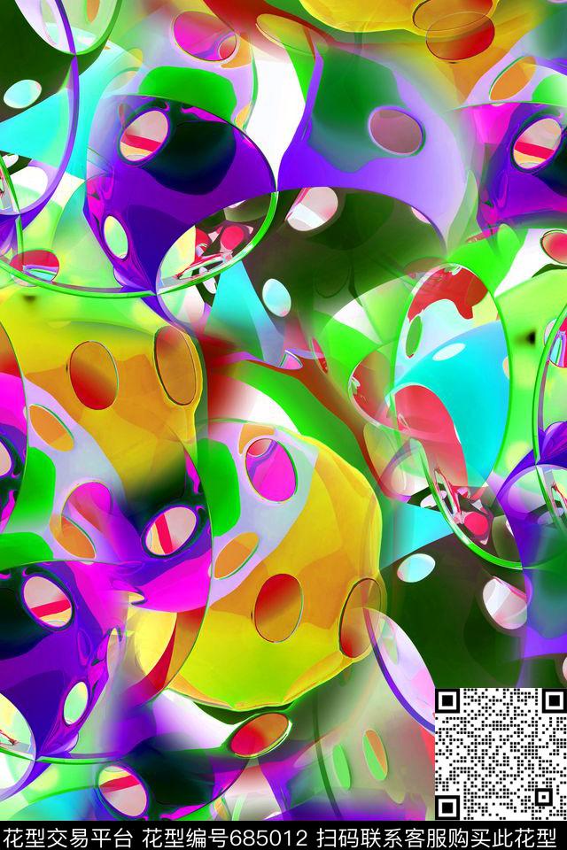 空间感艺术空间抽象艺术数码印花华亿平台下载（图片编号: 685012） - 瓦栏（Walan）