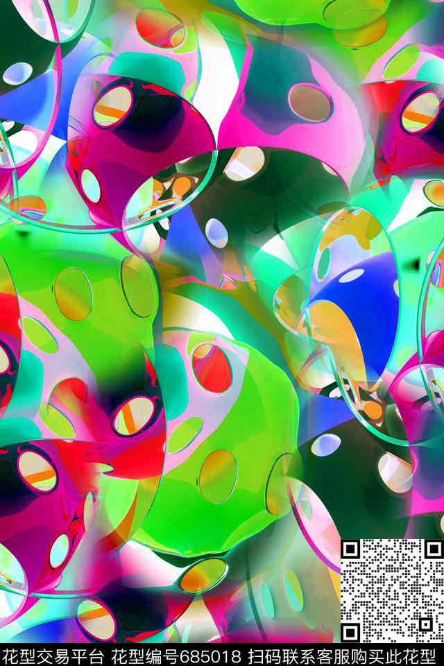 空间感艺术空间抽象艺术数码印花华亿平台下载（图片编号: 685018） - 瓦栏（Walan）