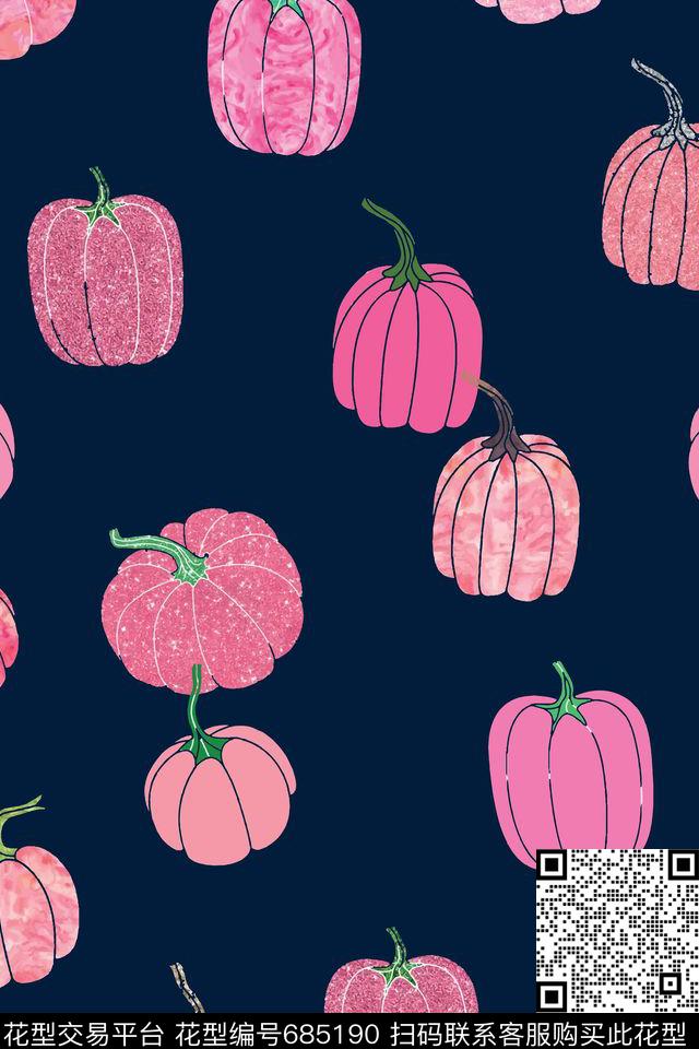 手绘果蔬水彩数码印花华亿平台下载（图片编号: 685190） - 瓦栏（Walan）