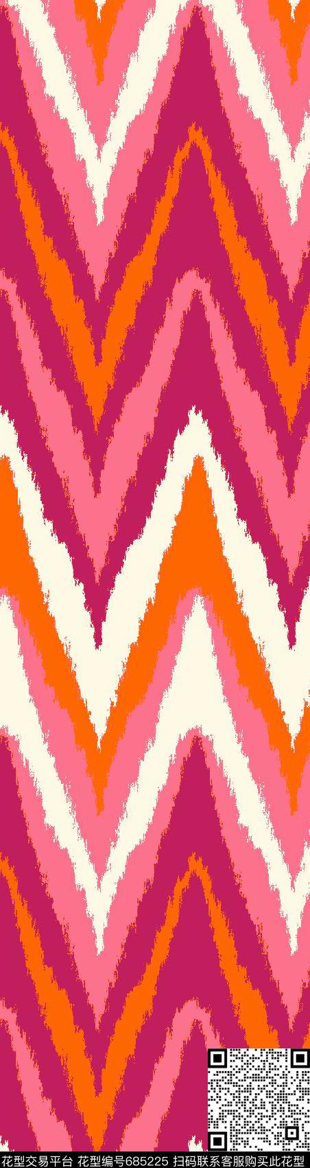 波浪条纹条纹传统印花华亿平台下载（图片编号: 685225） - 瓦栏（Walan）