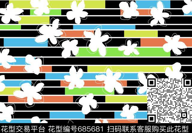 花卉几何女装传统印花华亿平台下载（图片编号: 685681） - 瓦栏（Walan）