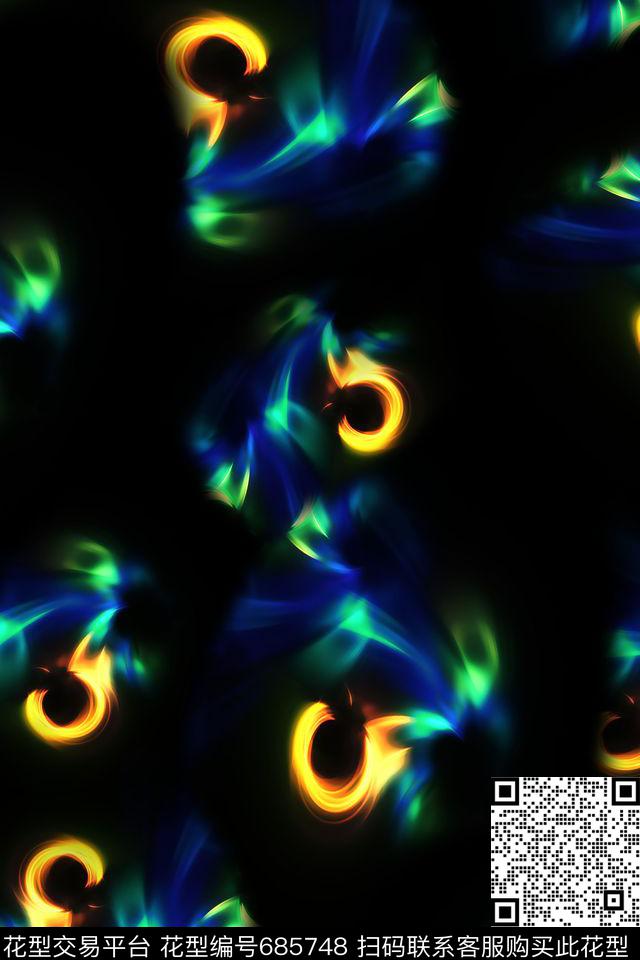 男装抽象泳装数码印花华亿平台下载（图片编号: 685748） - 瓦栏（Walan）