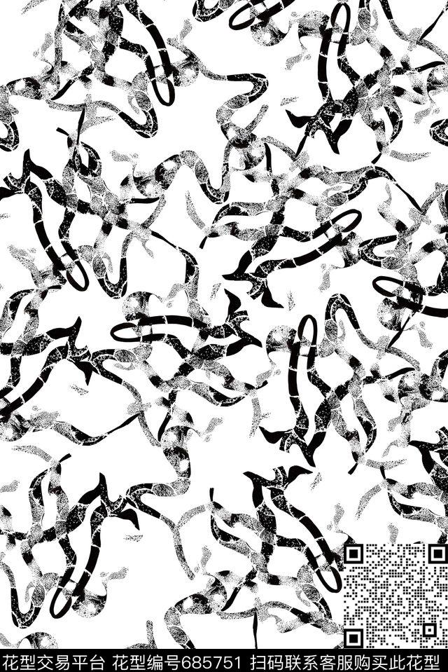 男装抽象渐变数码印花华亿平台下载（图片编号: 685751） - 瓦栏（Walan）