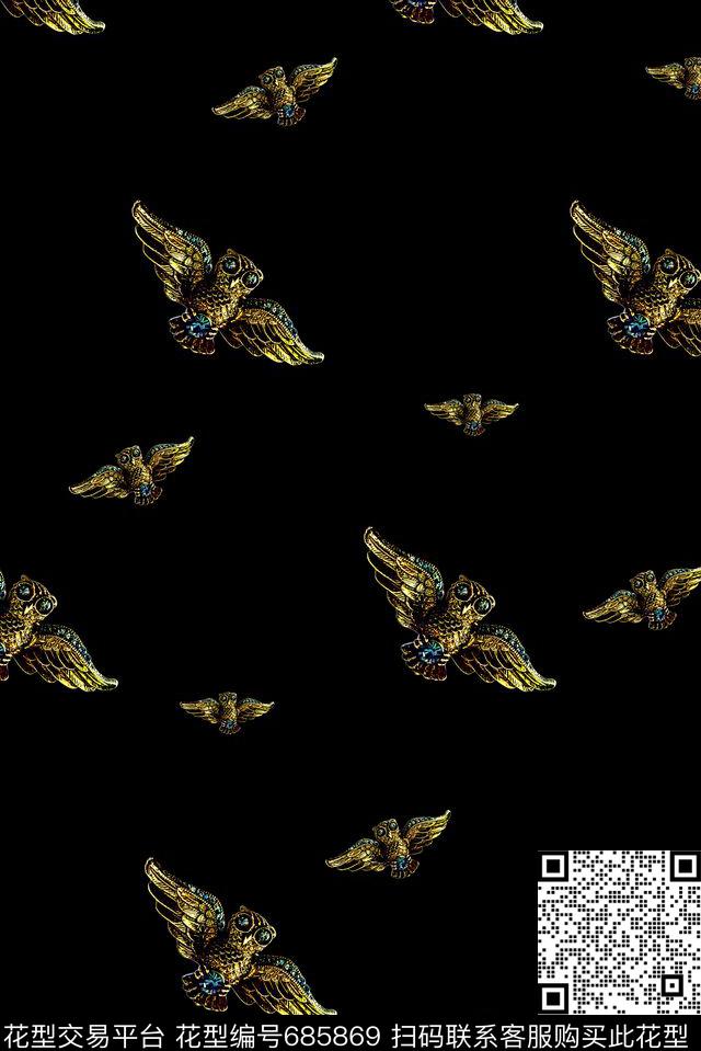 珠宝男装商务休闲数码印花华亿平台下载（图片编号: 685869） - 瓦栏（Walan）