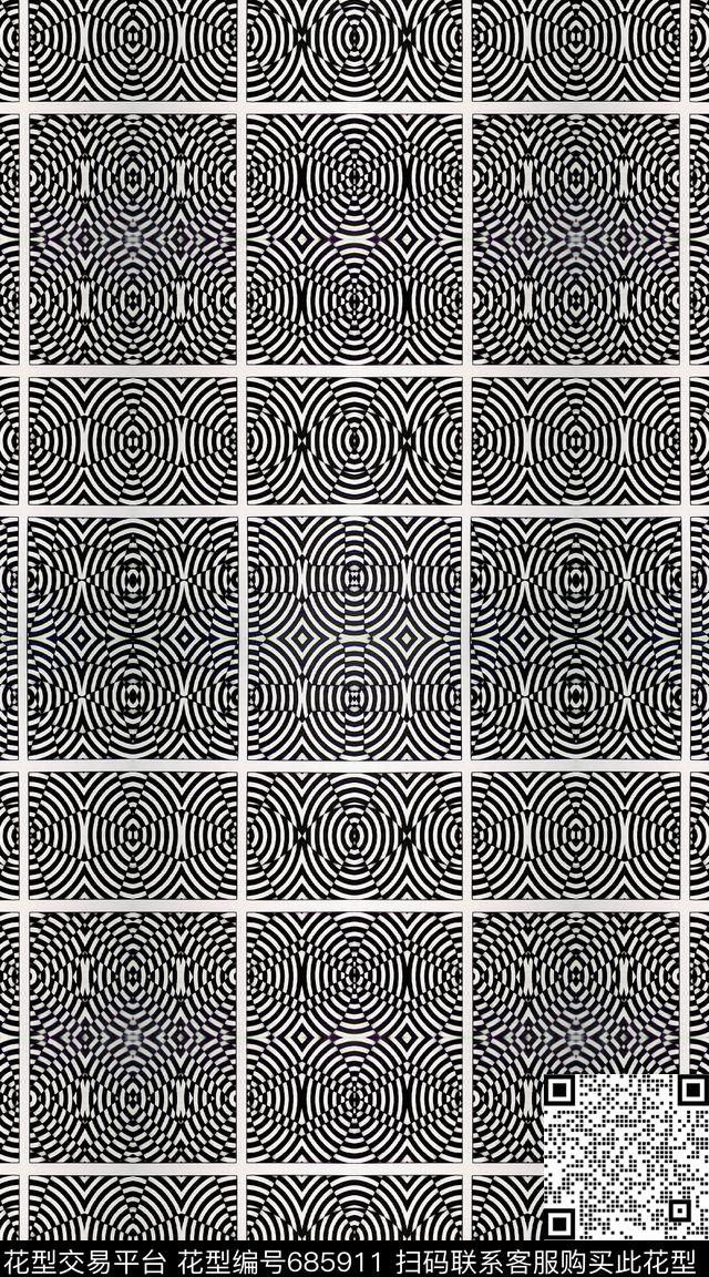 不规则几何几何纹理数码印花华亿平台下载（图片编号: 685911） - 瓦栏（Walan）