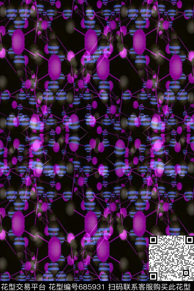 男士衬衫小碎花纹空间感数码印花华亿平台下载（图片编号: 685931） - 瓦栏（Walan）