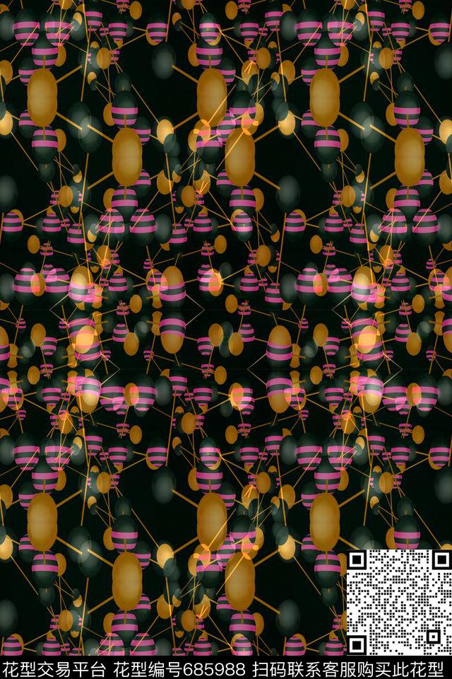 男士衬衫小碎花纹空间感数码印花华亿平台下载（图片编号: 685988） - 瓦栏（Walan）