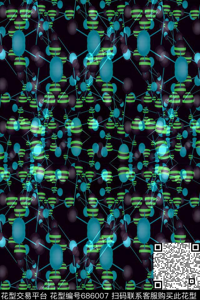 男士衬衫小碎花纹空间感数码印花华亿平台下载（图片编号: 686007） - 瓦栏（Walan）