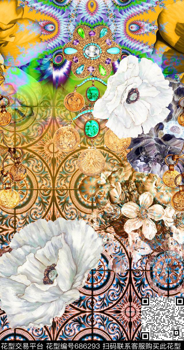 数码定位欧式数码印花华亿平台下载（图片编号: 686293） - 瓦栏（Walan）