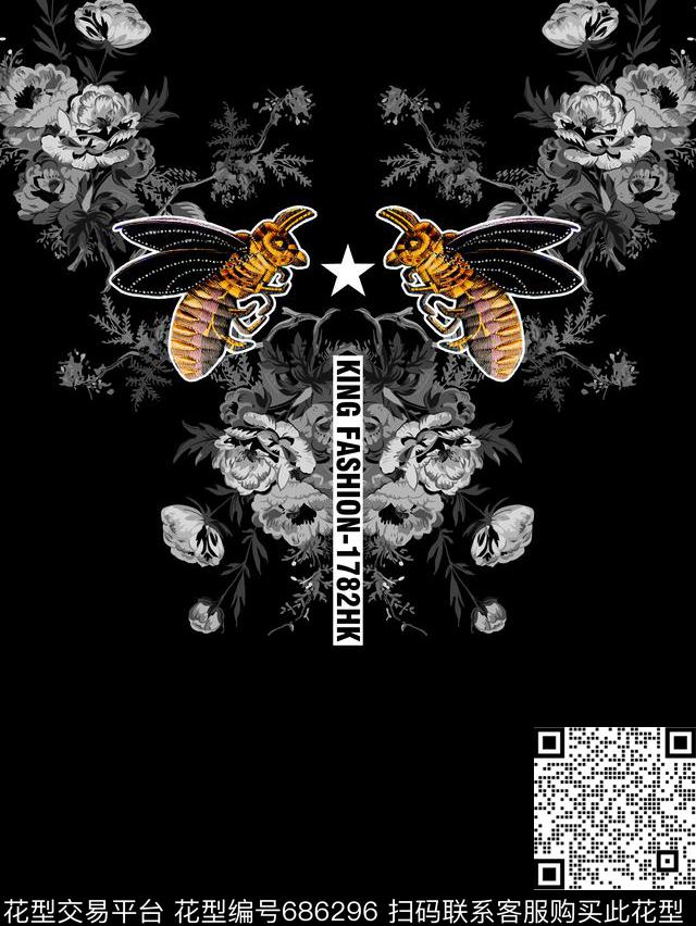 大牌花朵花卉数码印花华亿平台下载（图片编号: 686296） - 瓦栏（Walan）