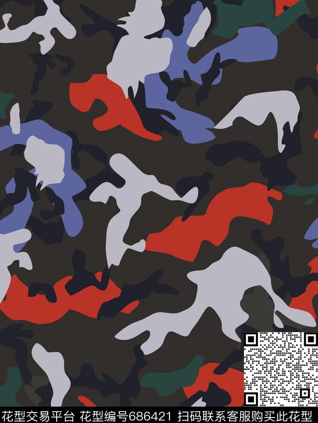 动物迷彩军装迷彩迷彩数码印花华亿平台下载（图片编号: 686421） - 瓦栏（Walan）