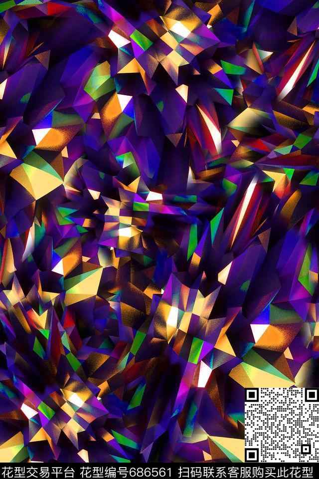 女装男装几何数码印花华亿平台下载（图片编号: 686561） - 瓦栏（Walan）