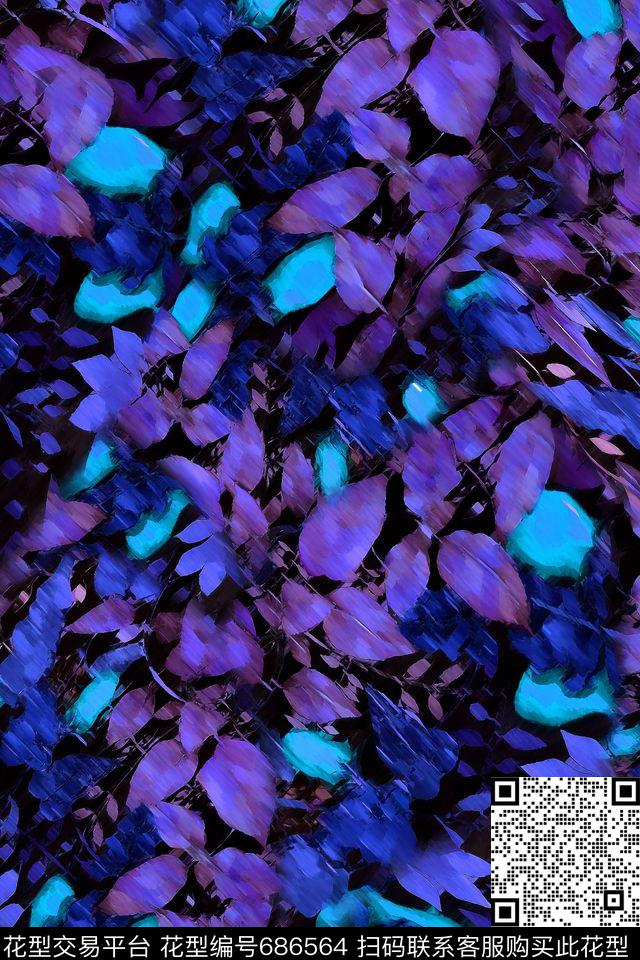 花卉女装男装数码印花华亿平台下载（图片编号: 686564） - 瓦栏（Walan）