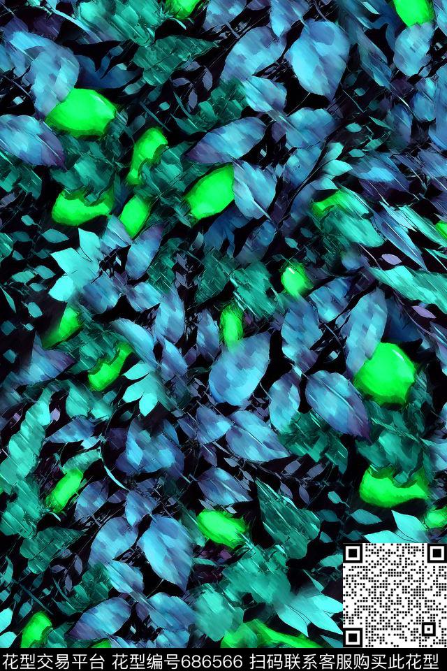 花卉女装男装数码印花华亿平台下载（图片编号: 686566） - 瓦栏（Walan）