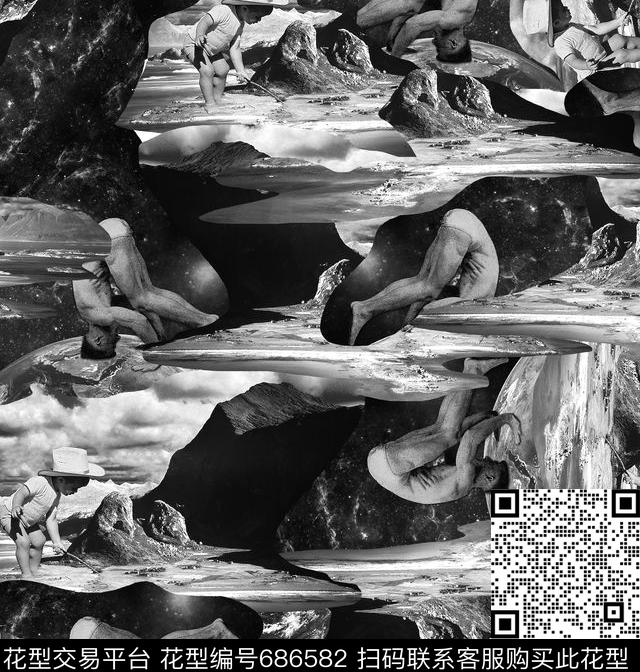 男装风景迷彩数码印花华亿平台下载（图片编号: 686582） - 瓦栏（Walan）