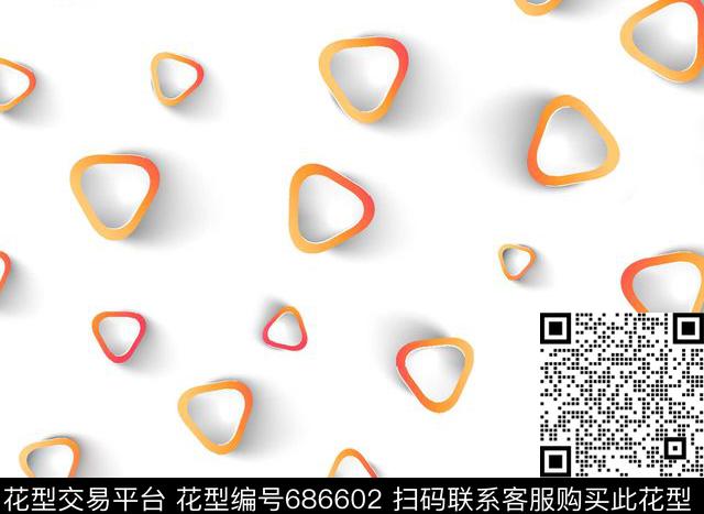 三角形不规则几何几何数码印花华亿平台下载（图片编号: 686602） - 瓦栏（Walan）