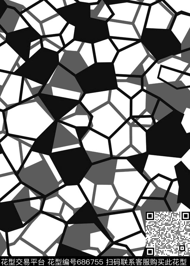 不规则几何、水立方数码印花华亿平台下载（图片编号: 686755） - 瓦栏（Walan）